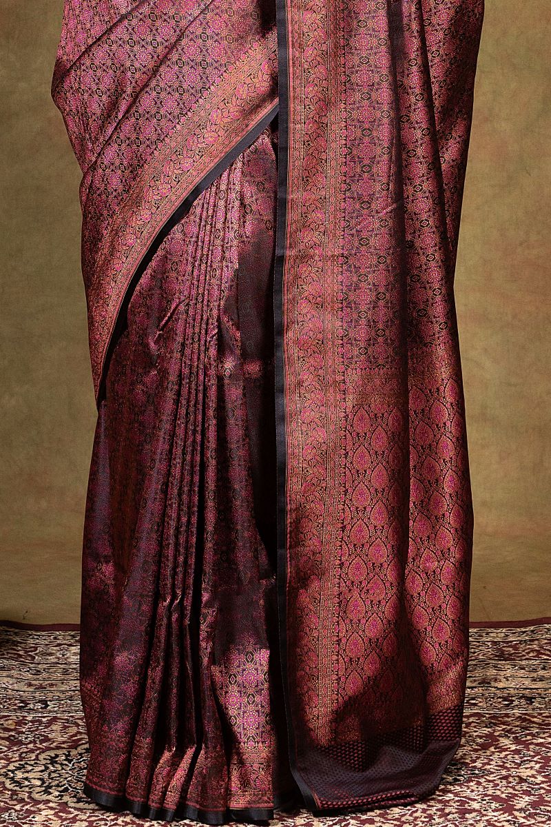 Jamewar Tanchoi Banarasi Silk Saree