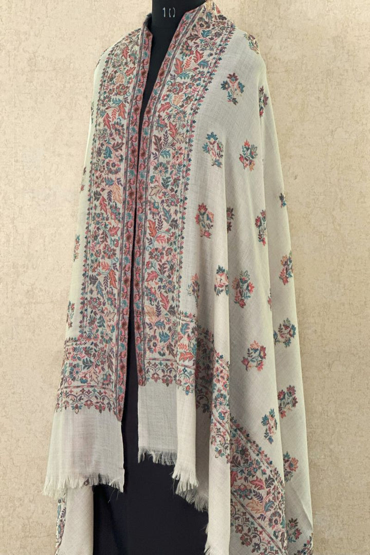 Beige Pashmina Kani Shawl