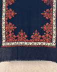 Black Embroidered Pashmina Shawl