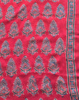 Modal Silk Ajrakh Fabric