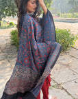 Blue Ajrakh Dupatta