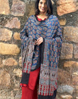 Ajrakh Modal Silk Dupatta