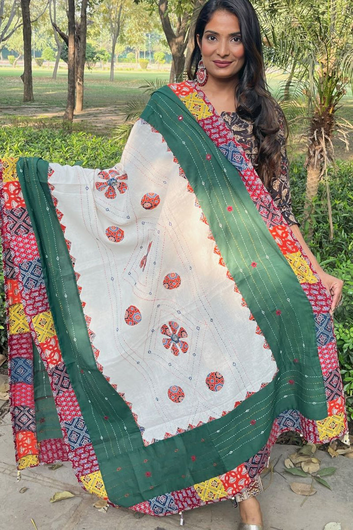 Cotton Ajrakh Dupatta