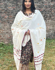 Applique Cotton Ajrakh Dupatta