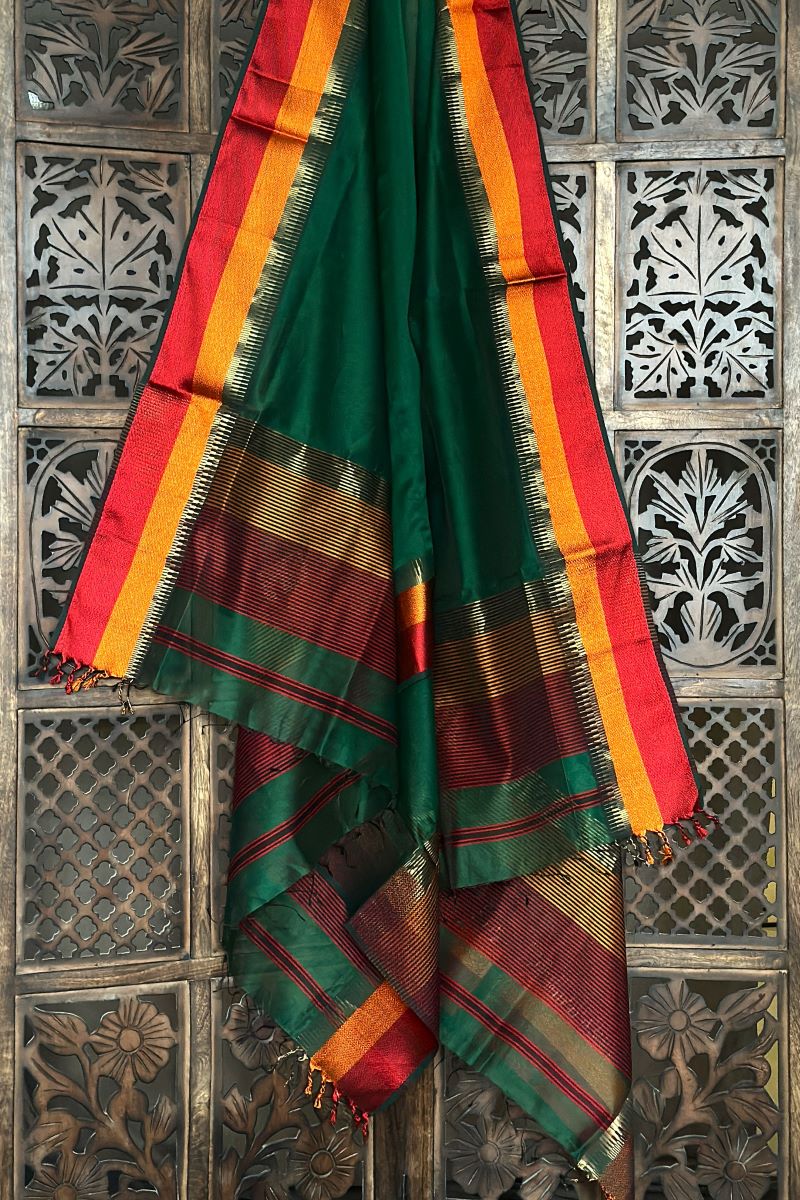 Cotton Silk Maheshwari Suit Fabric