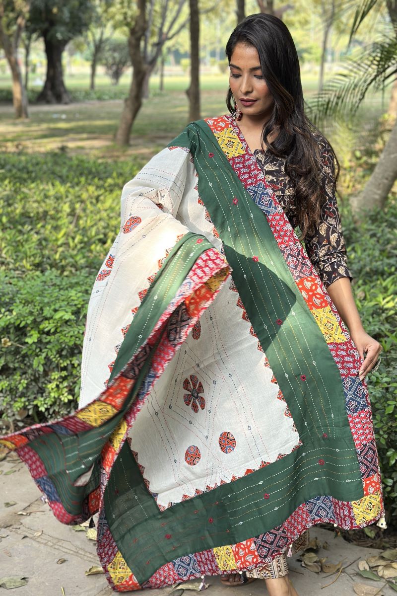 Ajrakh Dupatta