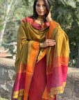 Mustard Cotton Silk Maheshwari Dupatta