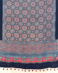 Blue Ajrakh Modal Silk Dupatta