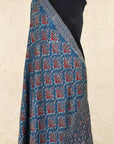 Blue Modal Silk Ajrakh Dupatt