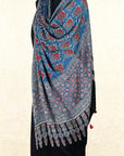 Blue Ajrakh Modal Silk Dupatta