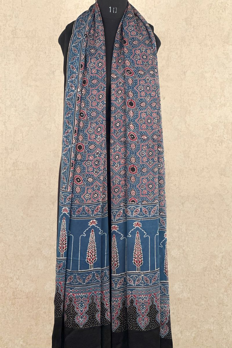 Modal Silk Ajrakh Dupatta