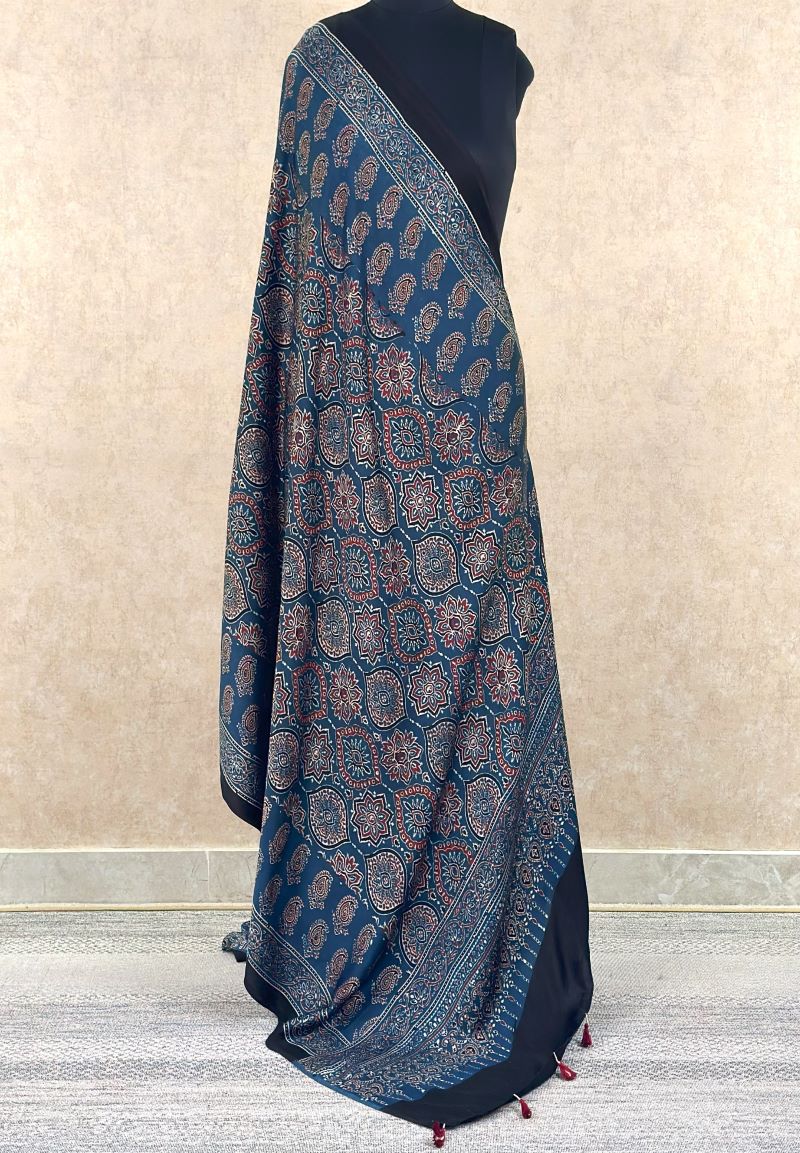 Modal Silk Ajrakh Dupatta