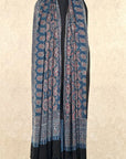 Blue Silk Ajrakh Dupatta