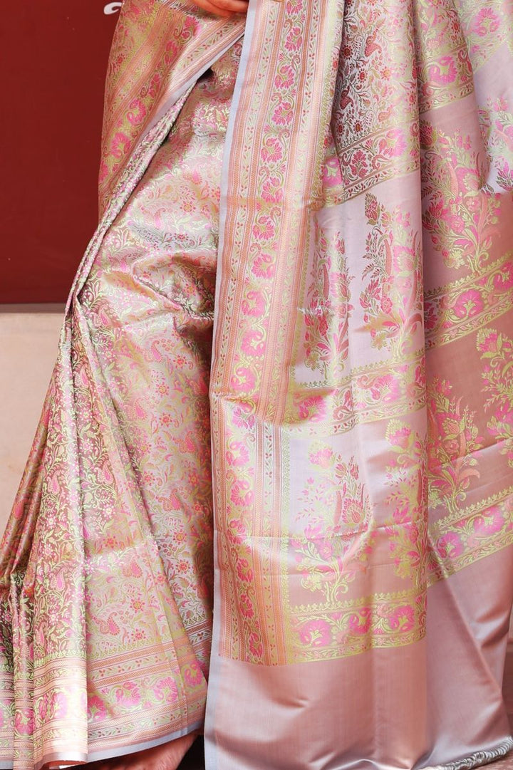 Banarasi Tanchoi Pure Silk Saree