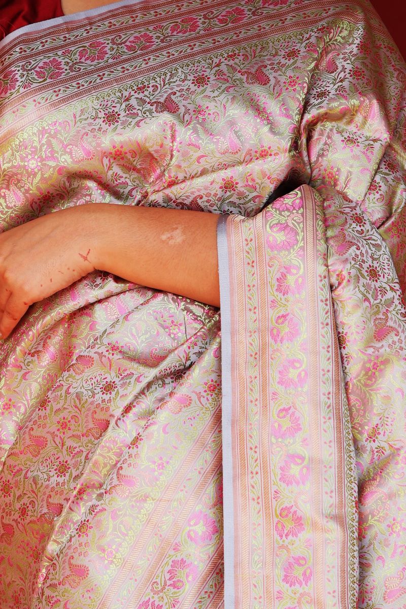 Handwoven Banarasi Tanchoi Silk Saree