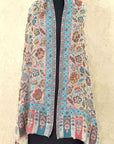 Blue Kani Shawl - Fine Wool