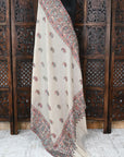 Beige Pashmina Kani Woven Shawl