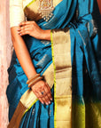 Blue Kanjivaram Saree