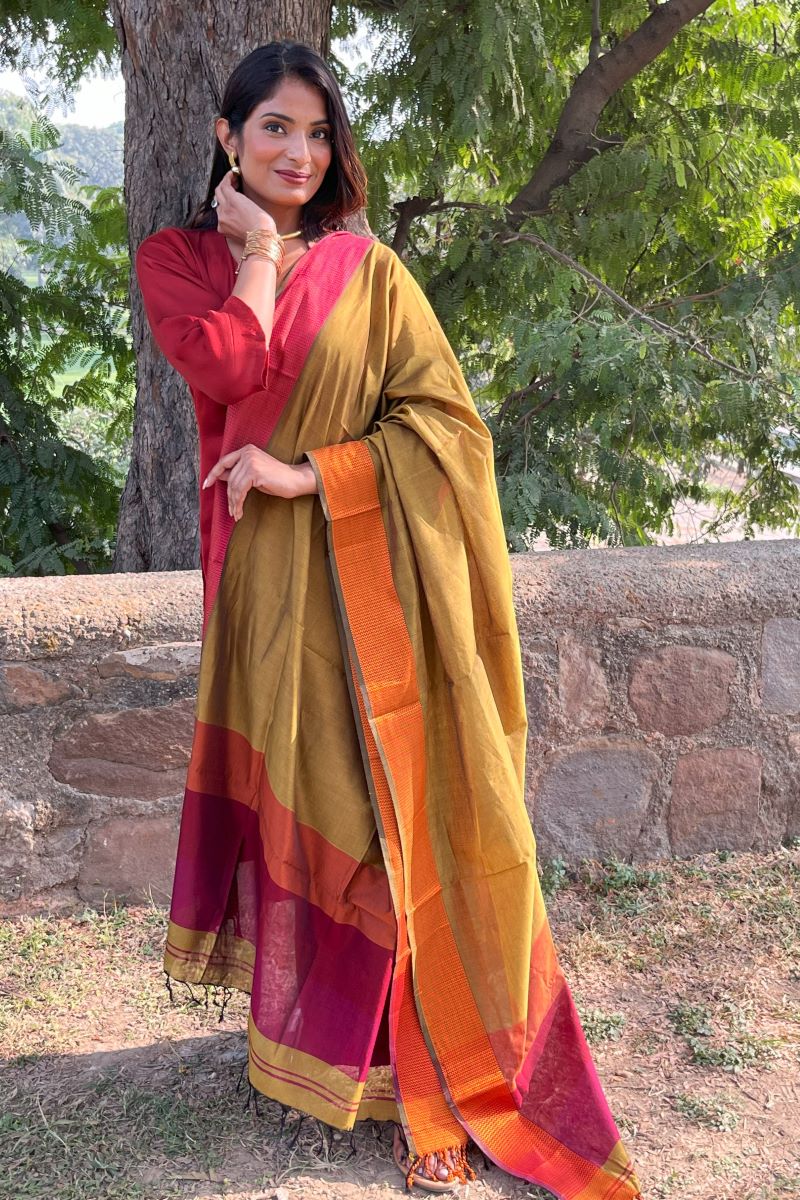 Maheshwari Silk Dupatta