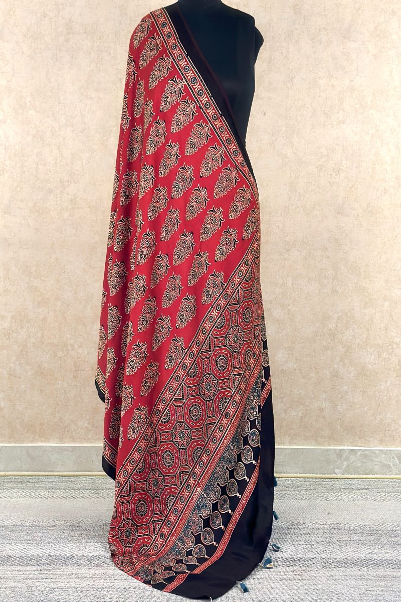 Modal Silk Ajrakh Dupatta