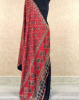 Red Starry Modal Silk Ajrakh Dupatta