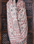 Beige Jaal Kani Woven Shawl