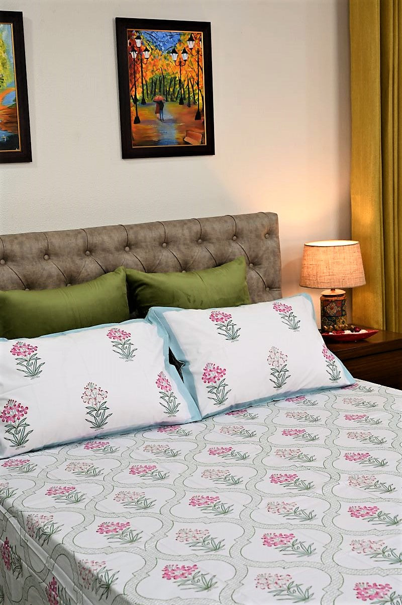 Percale-Bedsheet-Sanganeri-Print-Bedsheet-Cotton-Bed-Linen