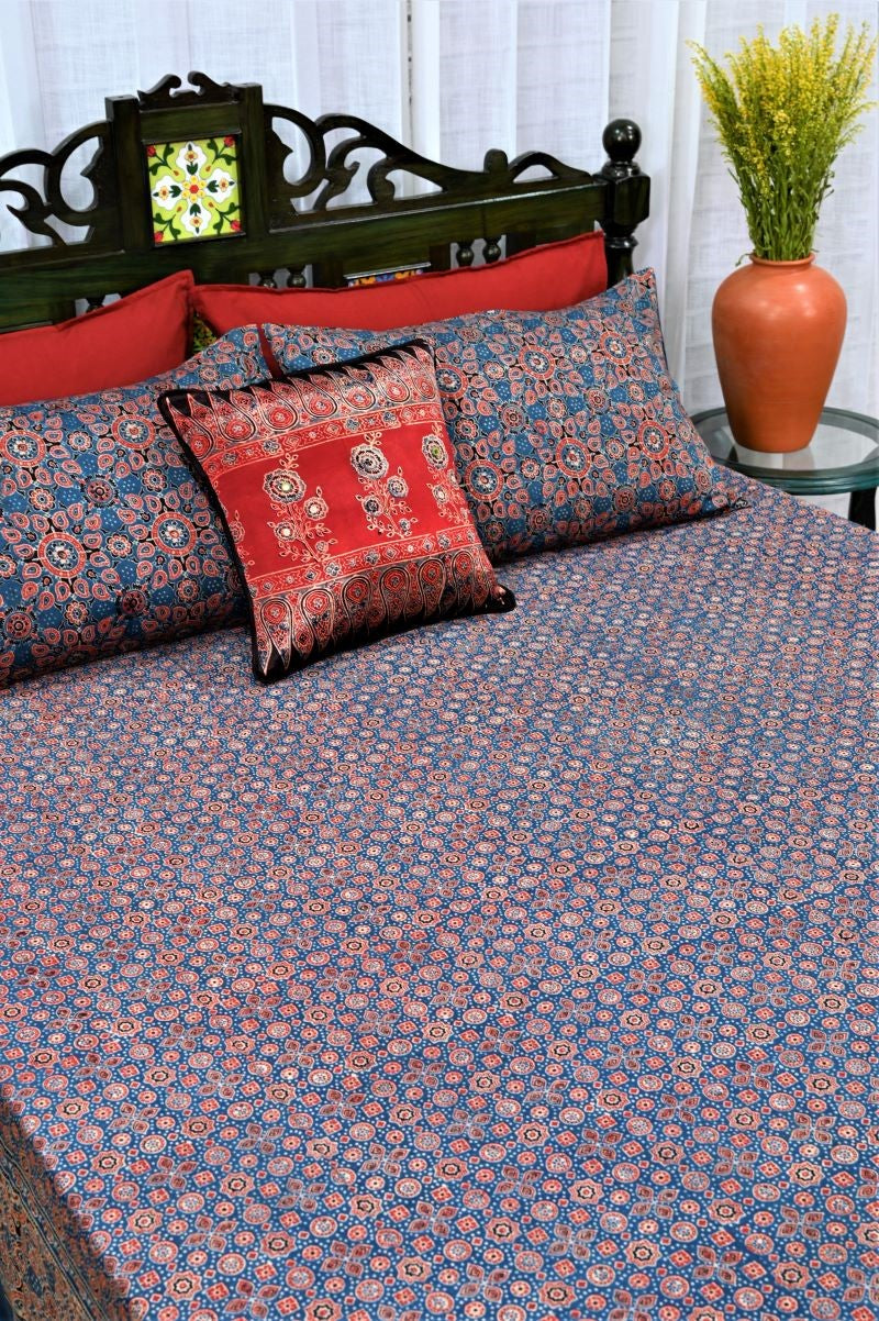 Ajrakh-Bedsheet-Set