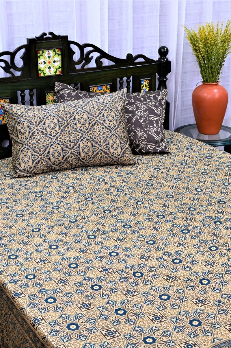 Ajrakh-Bedsheet-Set