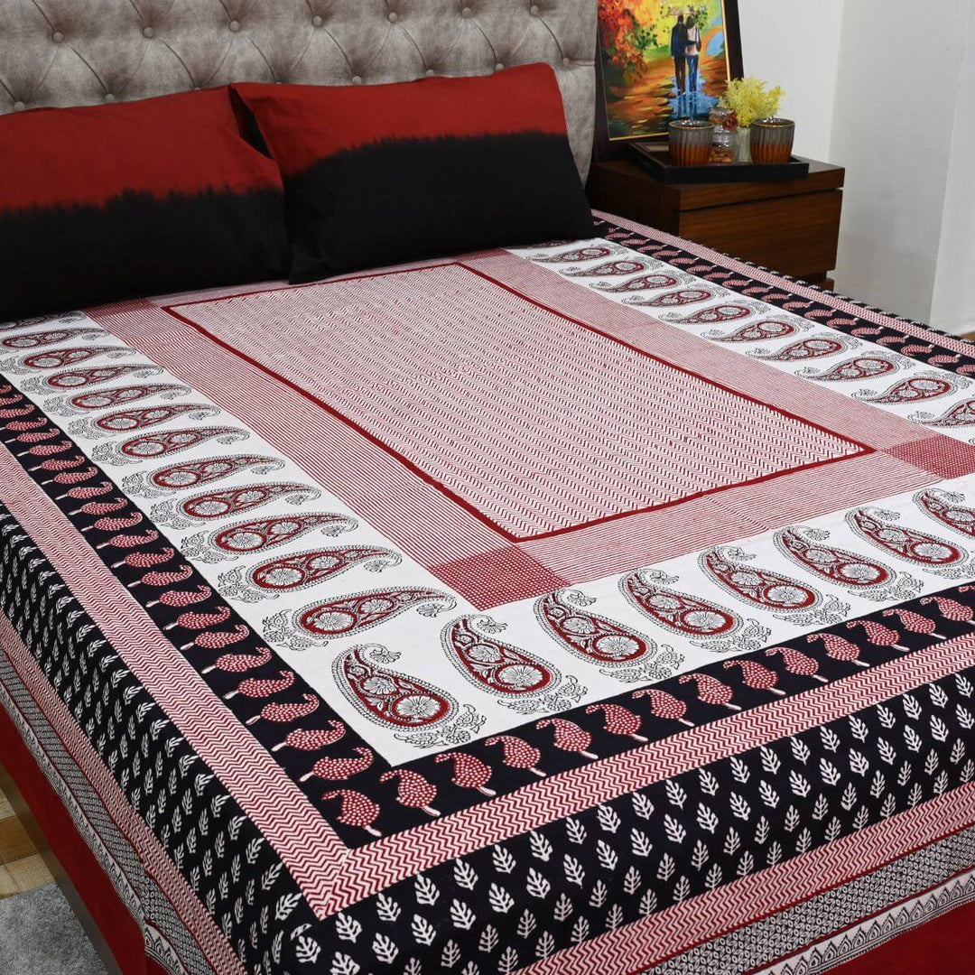 Cotton Bagh Print Bedsheet Set
