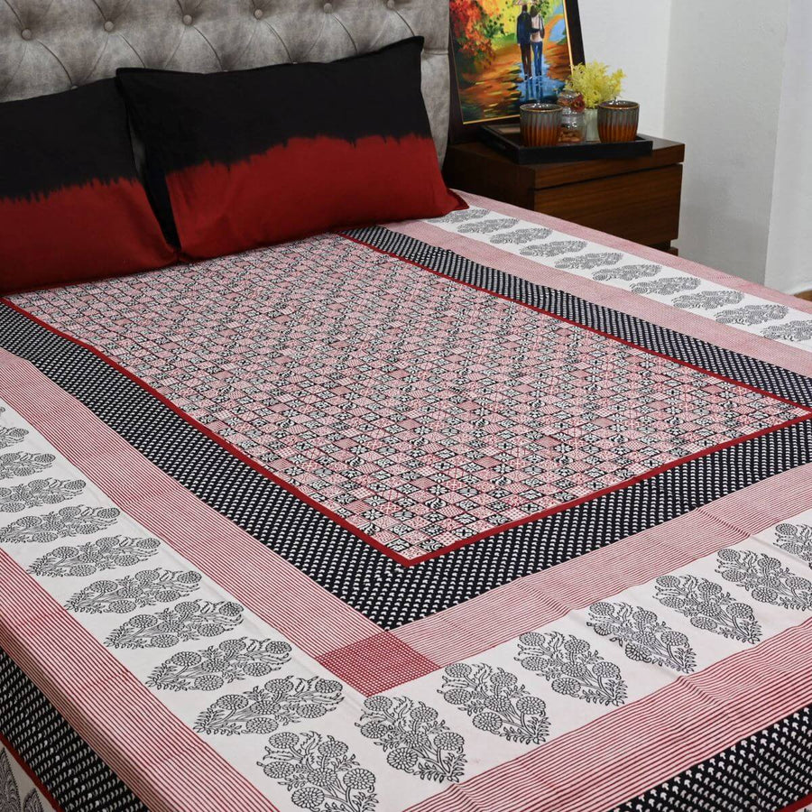 Bagh Hand Block Print Bedsheet Set