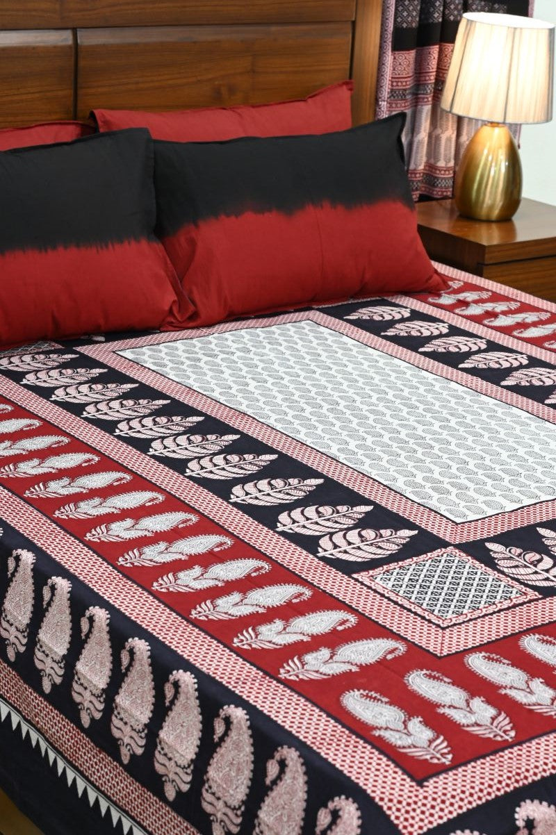 Bagh-print-cotton-hand-block-print-bedsheet-set