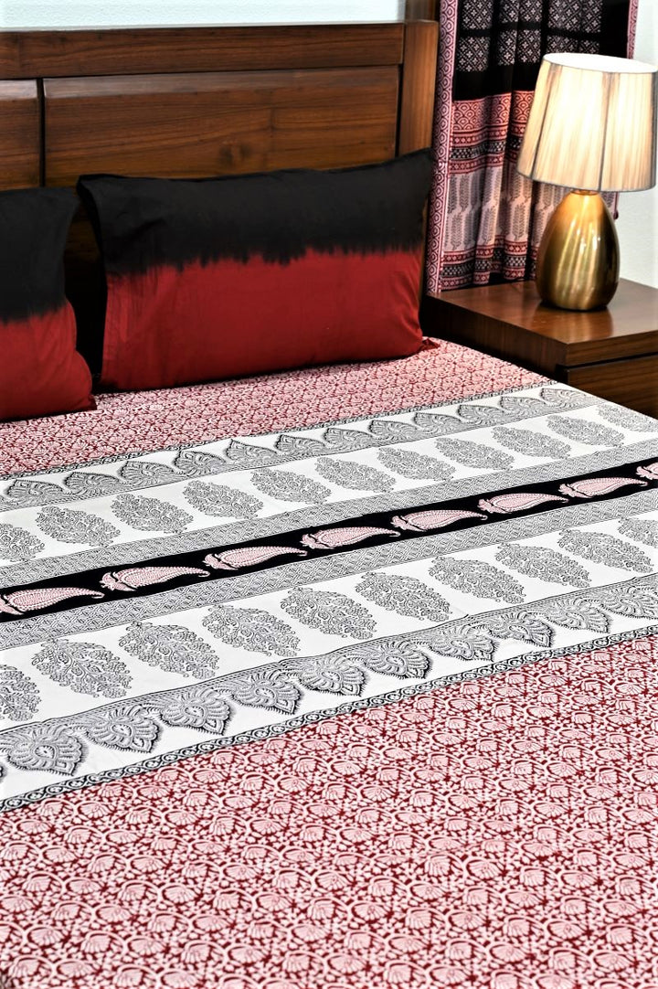 Bagh-print-cotton-hand-block-print-bedsheet-set