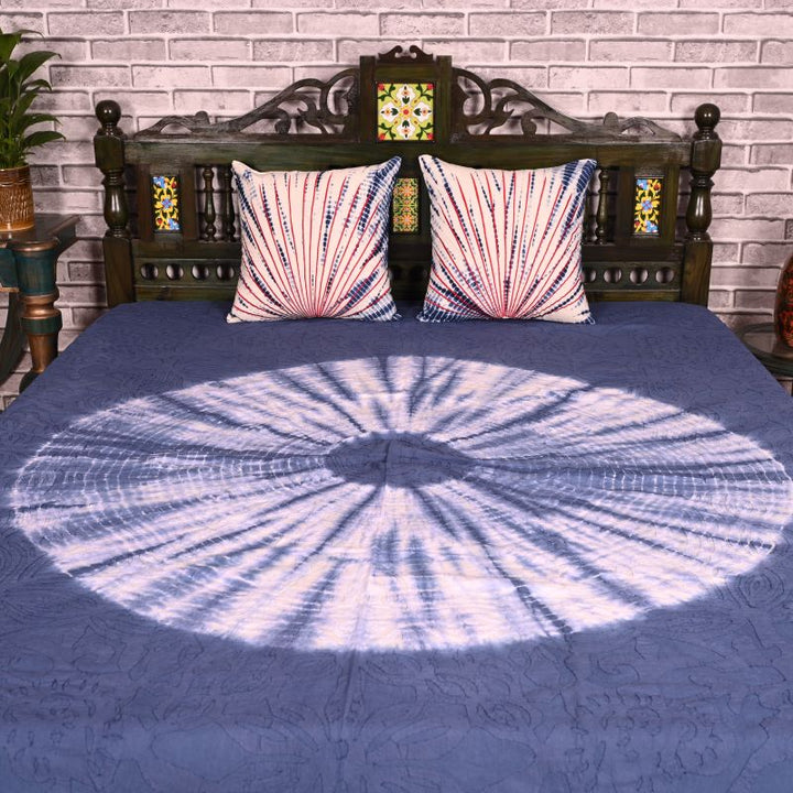 Indigo-Tie-Dye-Applique-Bed-Cover-Set-In-India