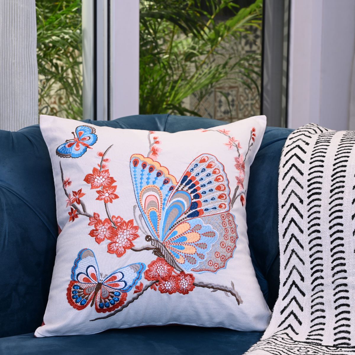 Butterfly pillow cover best sale