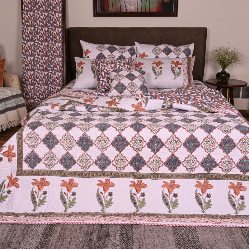 hand-block print-Luxurious-Bedding-Sets