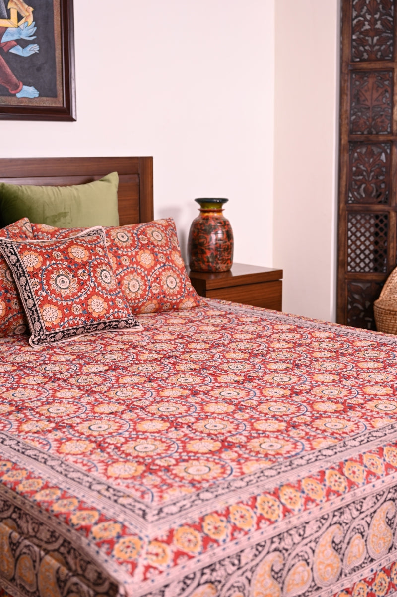 Kalamkari-bedsheet-400-Thread-Count-cotton