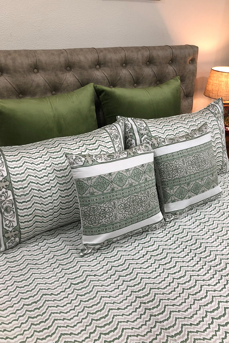 Green-Grey-Sanganeri-Print-Bedsheet-set