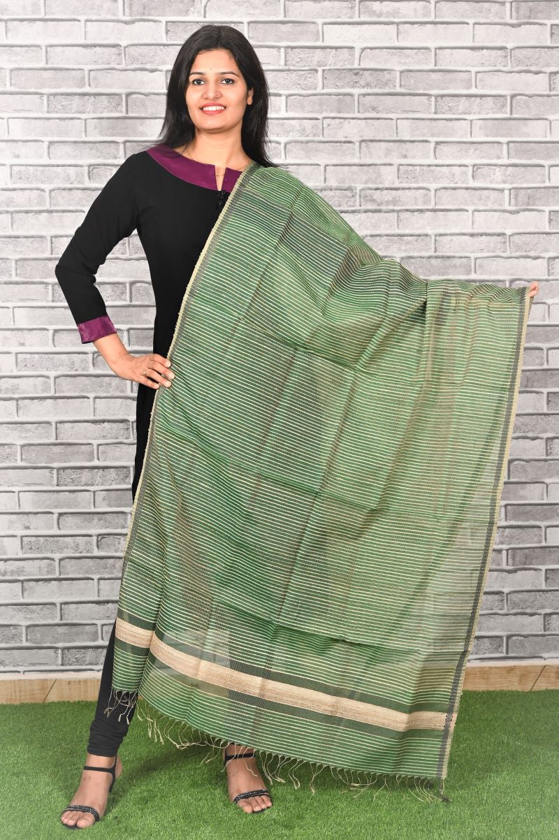 Maheshwari-Silk-Ghicha -Silk-Dupatta