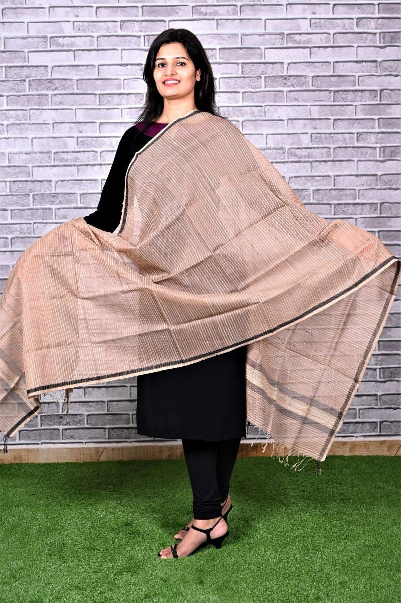 Maheshwari-Silk-Ghicha -Silk-Dupatta