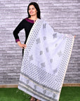 white-black-Maheshwari-Silk-Dupatta