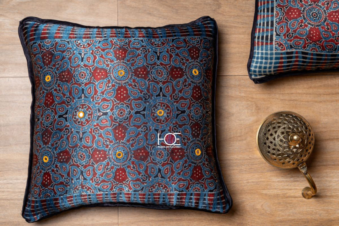Ajrakh-Print-Silk-Cushion-Covers