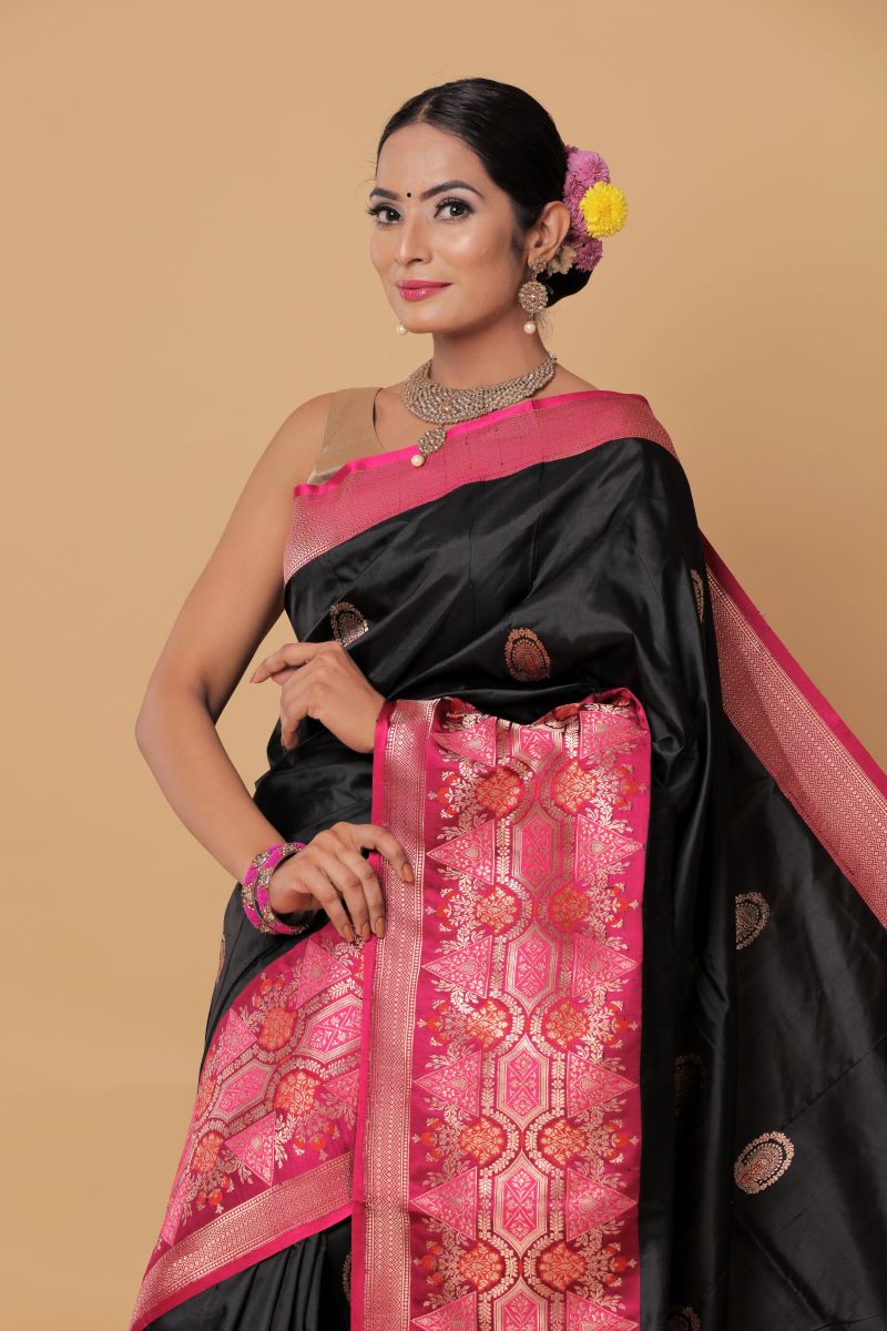 black-banarasi-katan-silk-saree