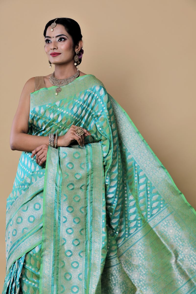 Banarasi-Katan-Silk-Saree-zari-border-saree