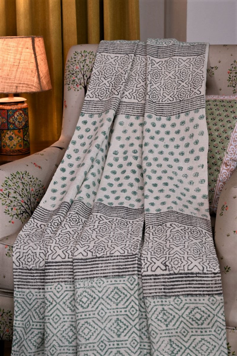Hand-block-printed-sofa-throw-blanket
