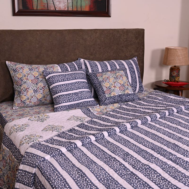 Cotton Quilted Bed Cover Set