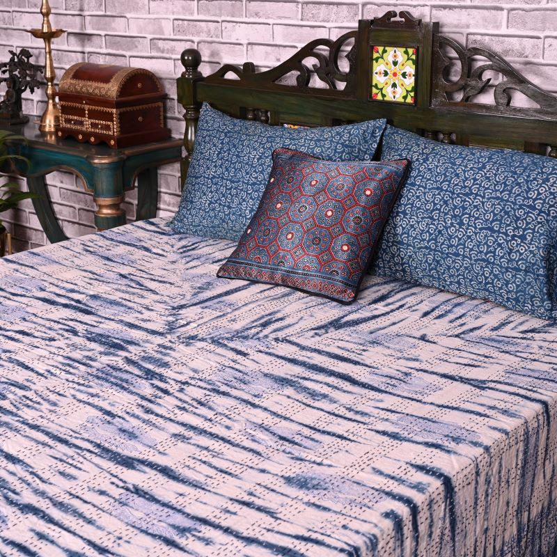 white-bedspread-kantha-bedcover