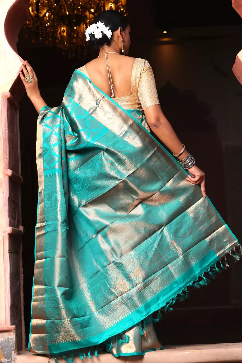 Handloom Zari Kanjivaram Silk Saree