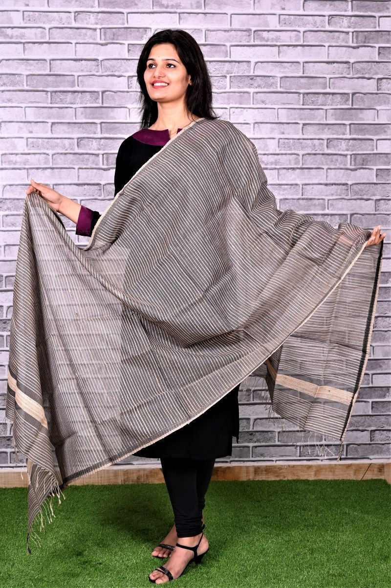 Maheshwari-Silk-Ghicha -Silk-Dupatta