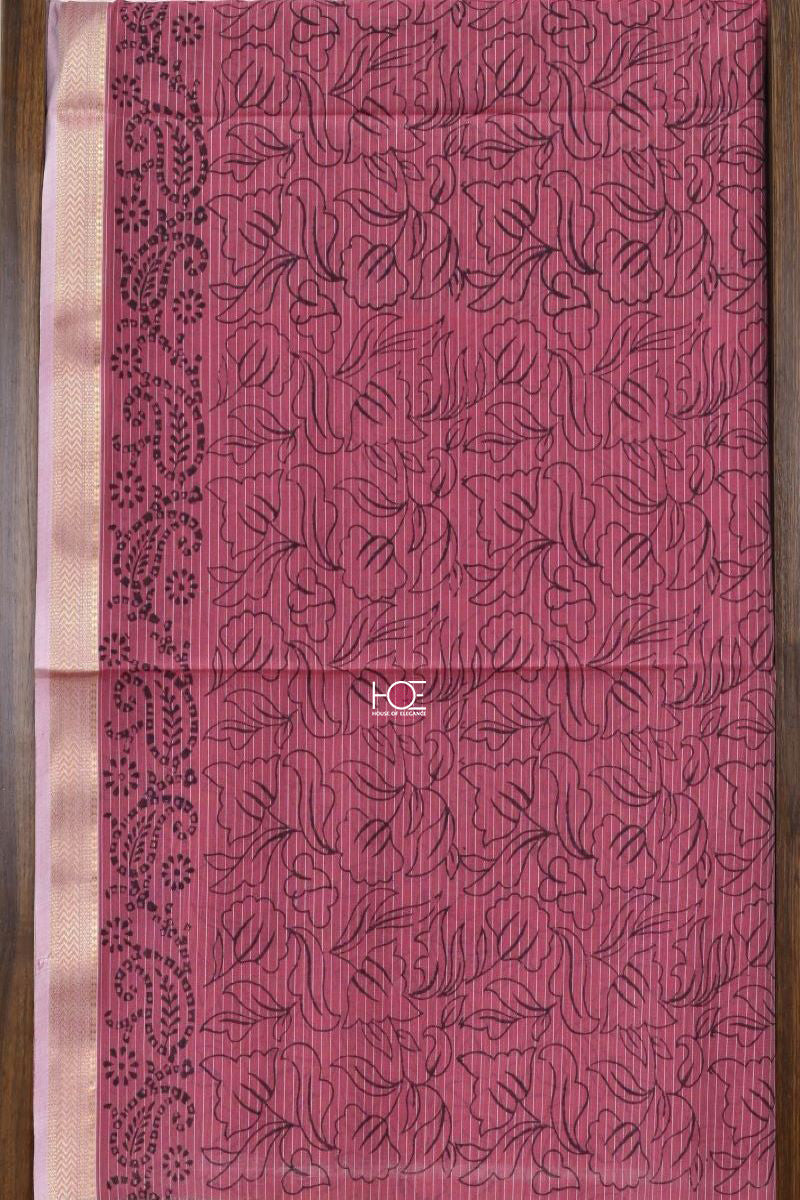 Earthy Mustard Magenta / SiCo | Maheshwari Bagh | 3 Pcs Suit - Handcrafted Home decor and Lifestyle Products